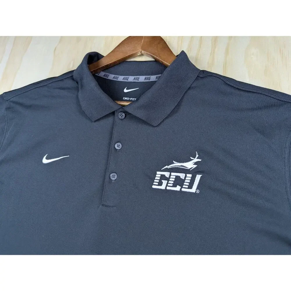Nike Men's XXL Polo Shirt Black Dri-Fit GCU Lopes Grand Canyon University
